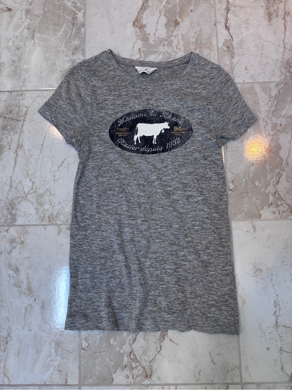 J. Crew Vintage Madame la Rhune Graphic Tee Size Med